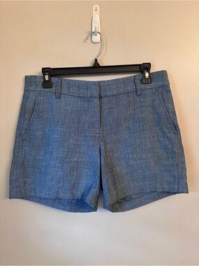 J. Crew Factory Chambray Shorts 5 in inseam Size 4